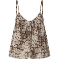 Canotte e top Donna Pinko - Udine Top Mussola Stampa Snake - Beige