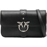 Borse a spalla Donna Pinko - Love One Slouchy Baby Vitello - Nero