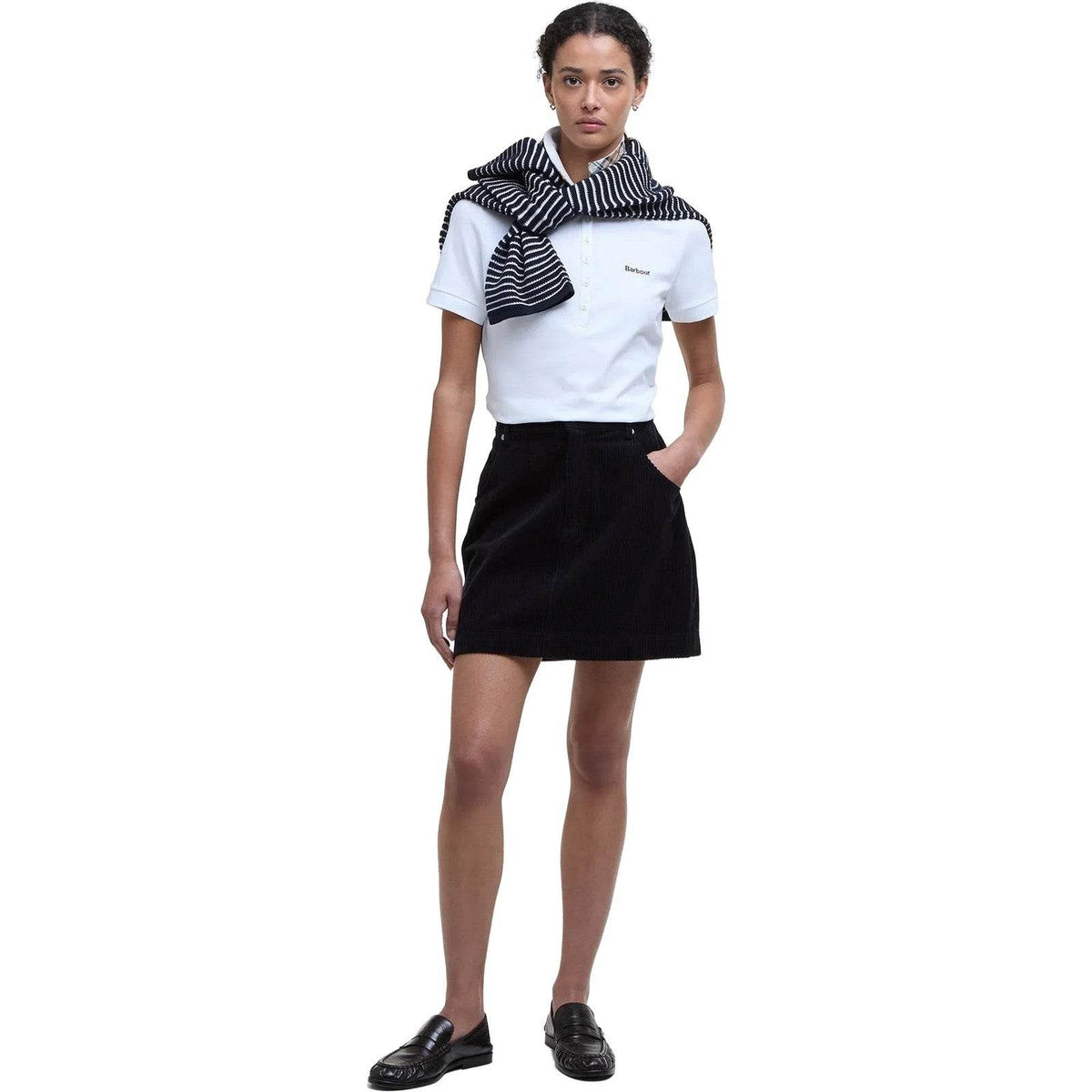 Canotte e top Donna Barbour - Portsdown Top - Bianco-Gianni Foti