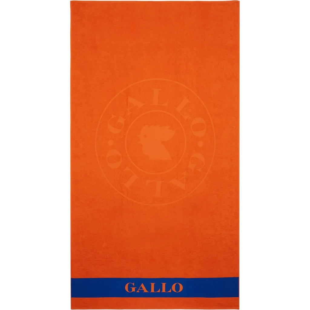 Teli mare Unisex Gallo - Telo Mare Co Logato Con Banda In Contrasto - Arancione