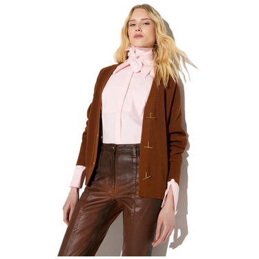 Maglie Donna Elisabetta Franchi - Maglia tricot MK01S66E2 - Marrone