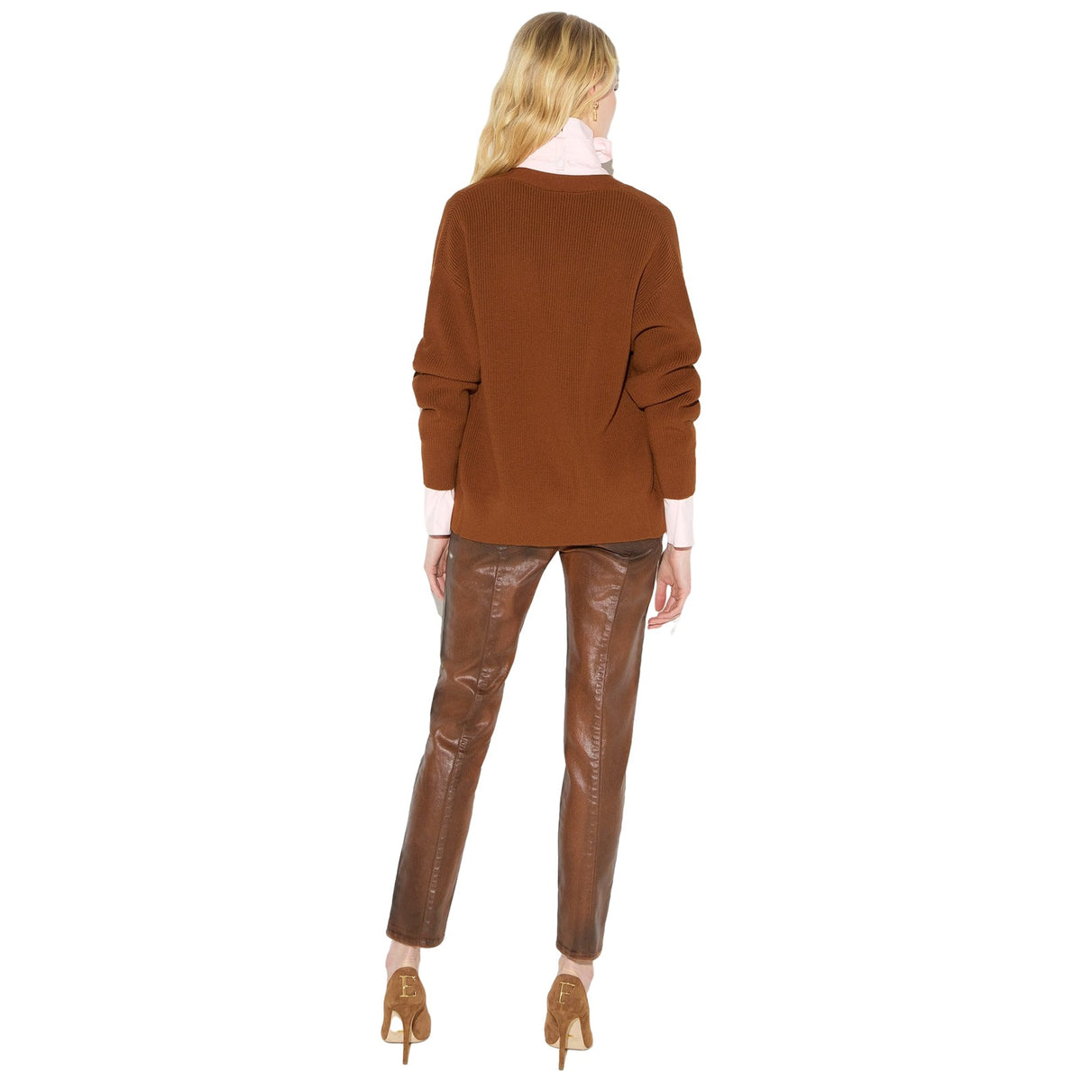 Maglie Donna Elisabetta Franchi - Maglia tricot MK01S66E2 - Marrone
