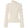 Maglie Donna Elisabetta Franchi - Maglia tricot MK03S66E2 - Avorio