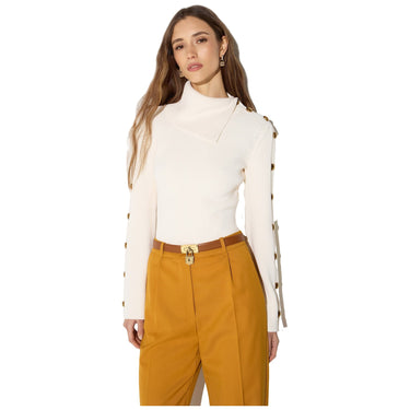 Maglie Donna Elisabetta Franchi - Maglia tricot MK03S66E2 - Avorio