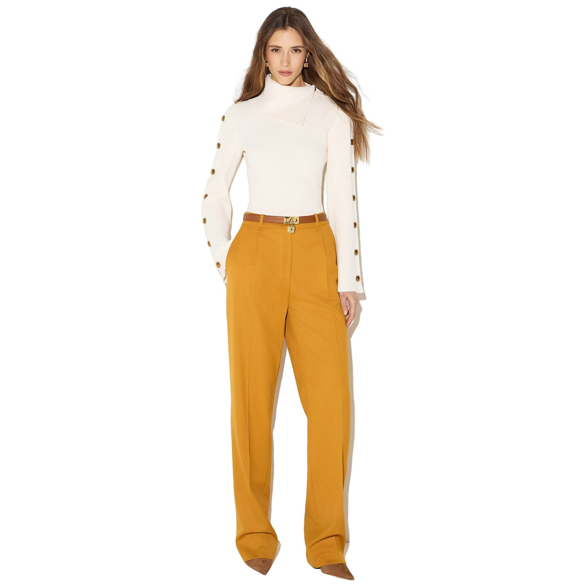Maglie Donna Elisabetta Franchi - Maglia tricot MK03S66E2 - Avorio