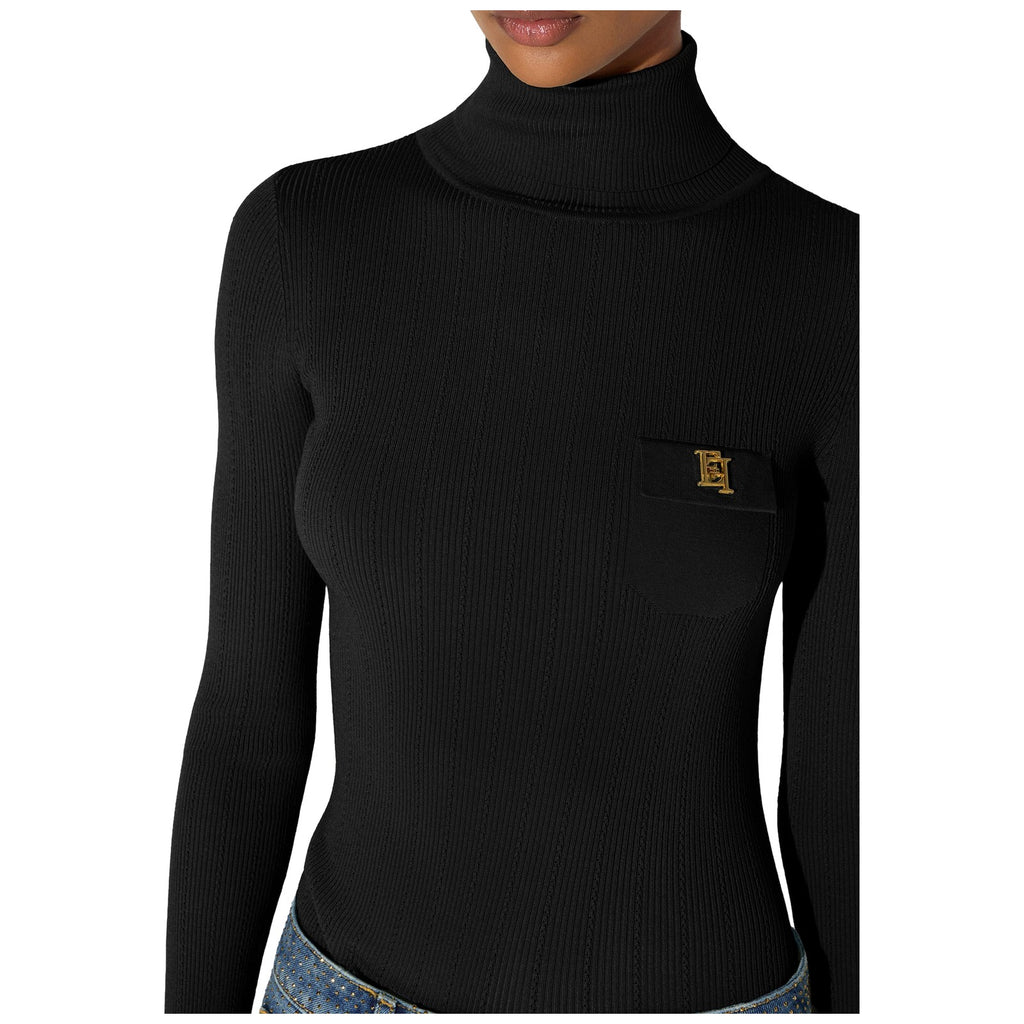 Maglie Donna Elisabetta Franchi - Maglia tricot MK05B66E2 - Nero