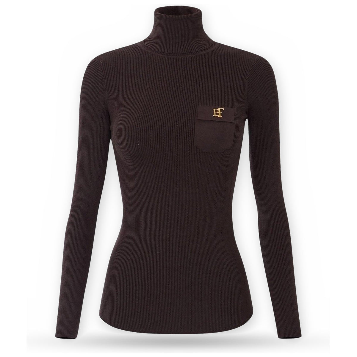 Maglie Donna Elisabetta Franchi - Maglia tricot MK05B66E2 - Marrone
