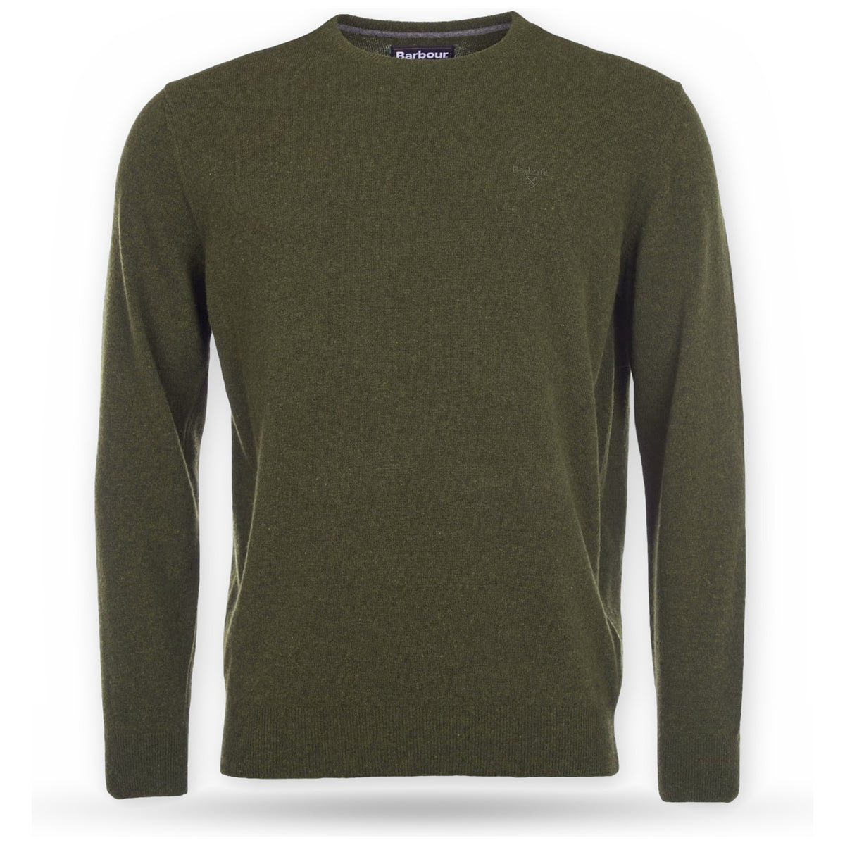 Maglie Uomo Barbour - Essential Lambswool Crew Neck - Verde