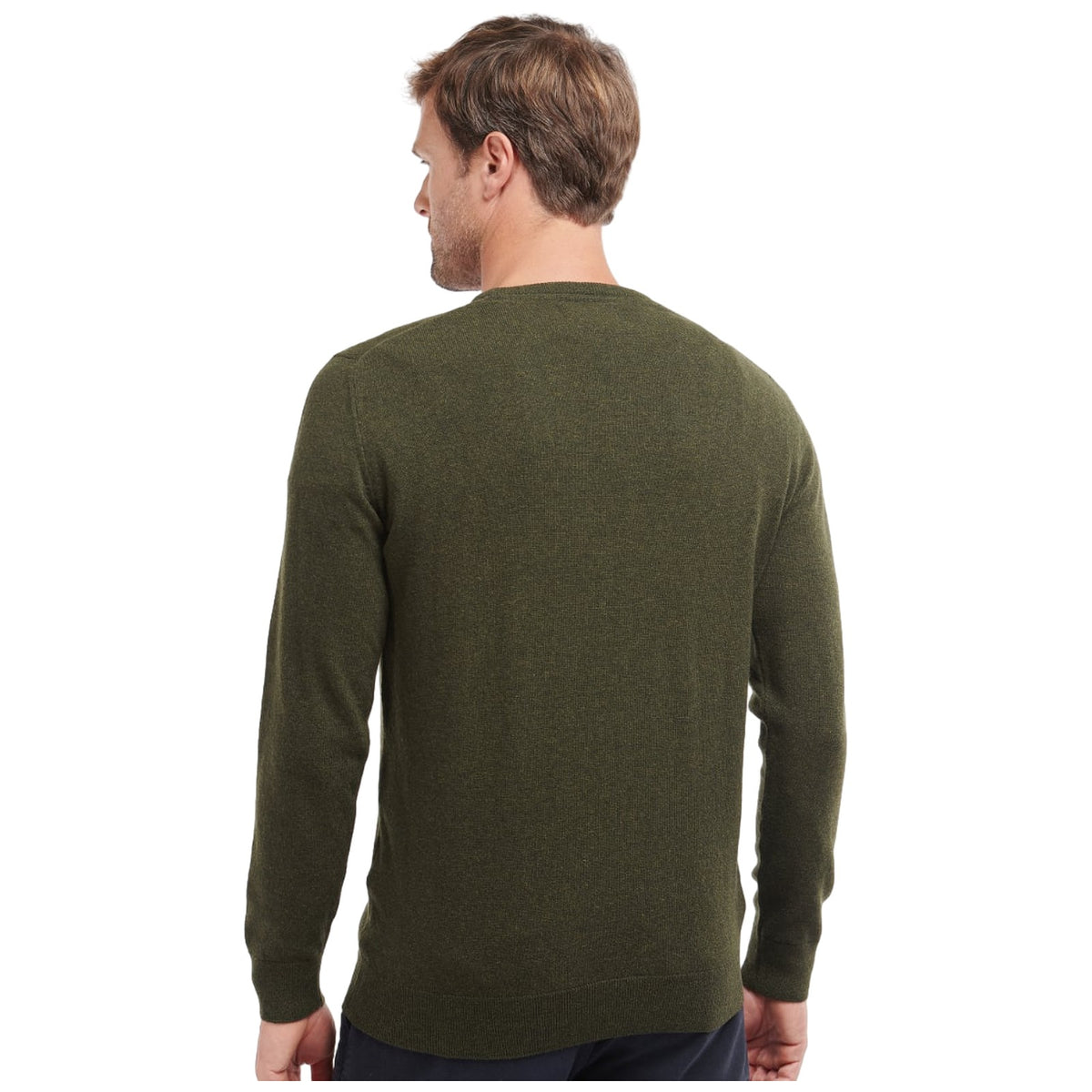 Maglie Uomo Barbour - Essential Lambswool Crew Neck - Verde