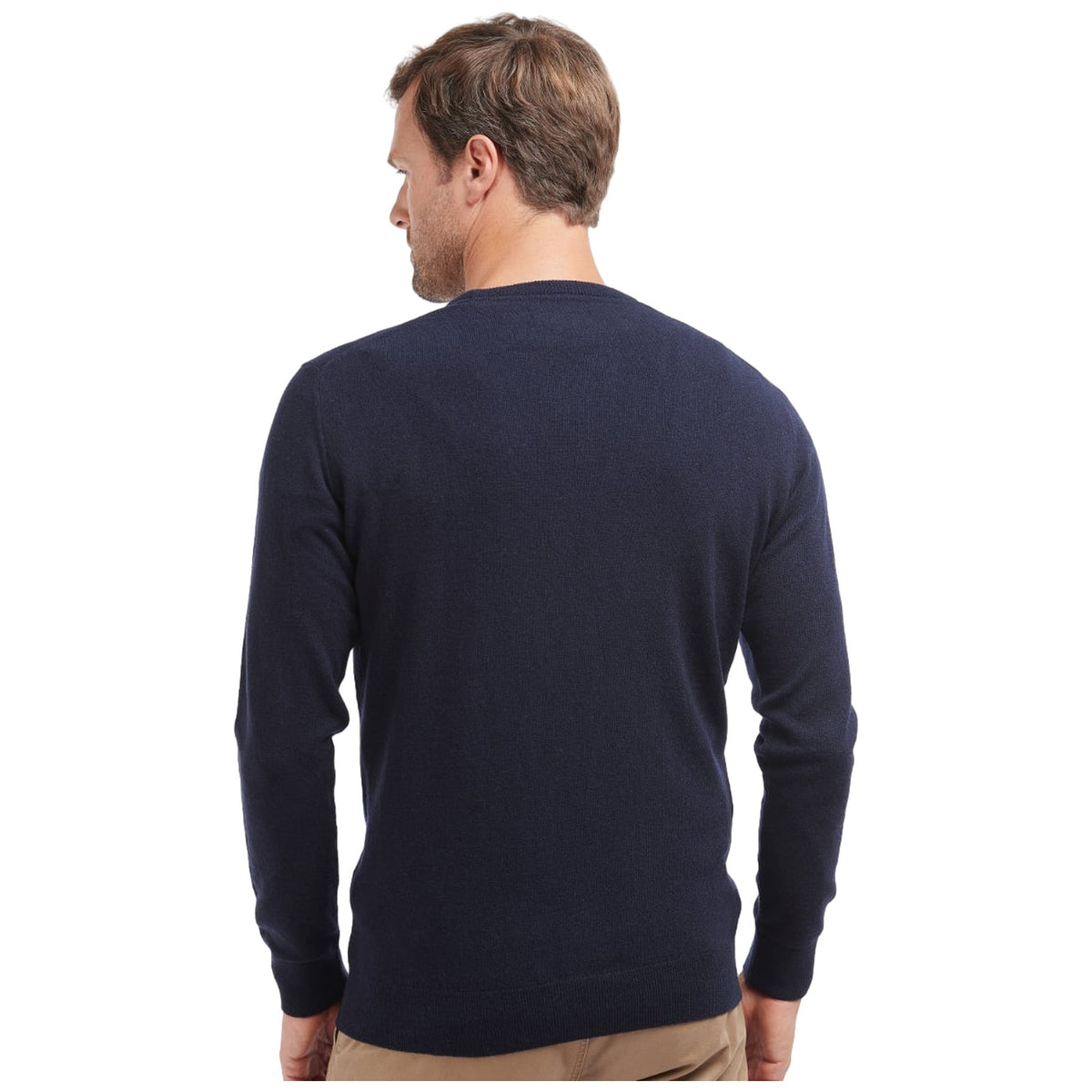 Maglie Uomo Barbour - Essential Lambswool Crew Neck - Blu