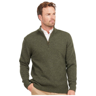 Maglie Uomo Barbour - Essential Tisbury Half Zip - Verde