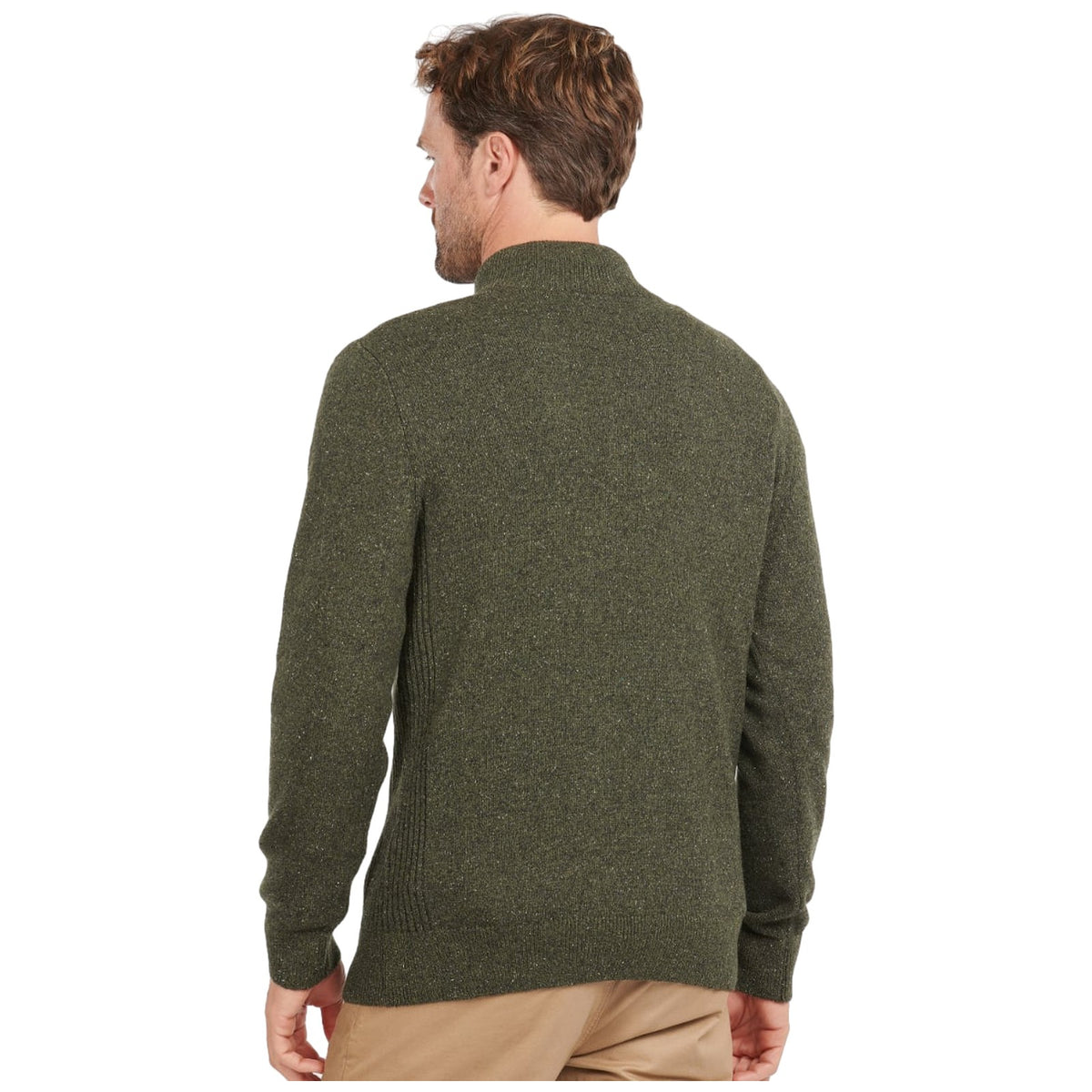 Maglie Uomo Barbour - Essential Tisbury Half Zip - Verde