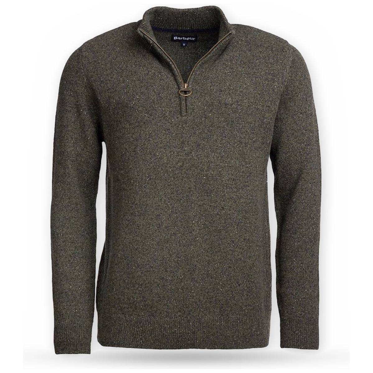 Maglie Uomo Barbour - Essential Tisbury Half Zip - Verde