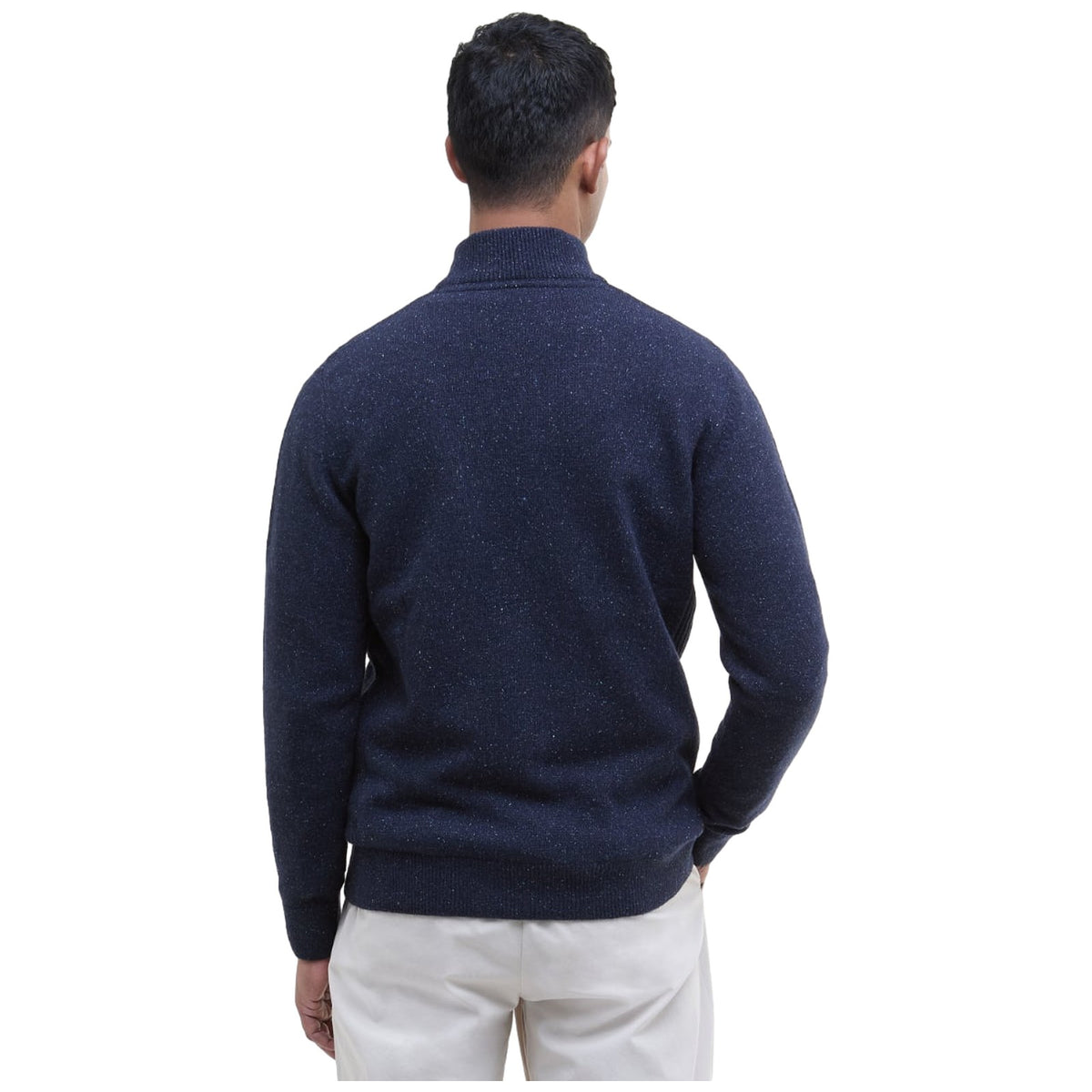 Maglie Uomo Barbour - Essential Tisbury Half Zip - Blu