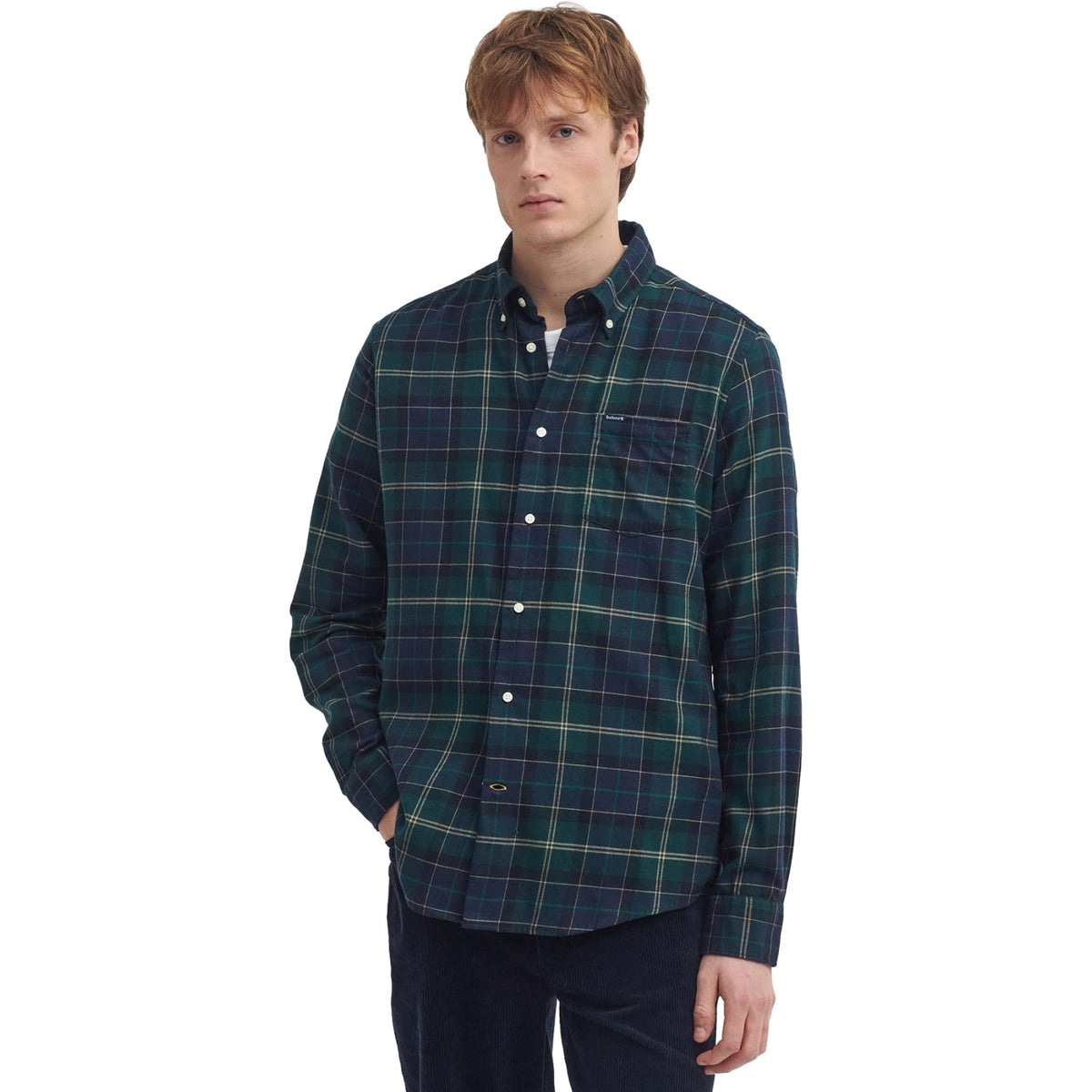 Camicie casual Uomo Barbour - Fortrose Tailored Shirt - Verde