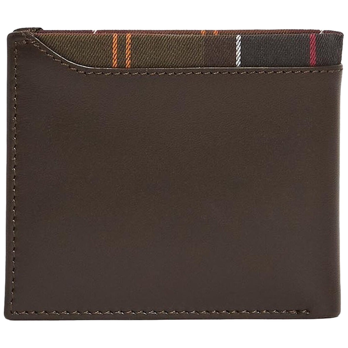Portafogli Uomo Barbour - Brodick Leather/Tartan Wallet - Marrone