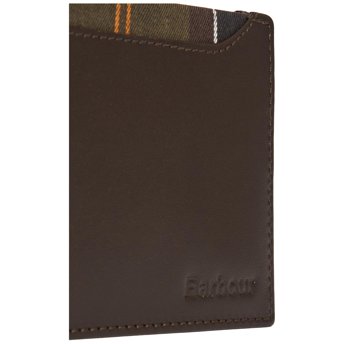 Portafogli Uomo Barbour - Brodick Leather/Tartan Wallet - Marrone