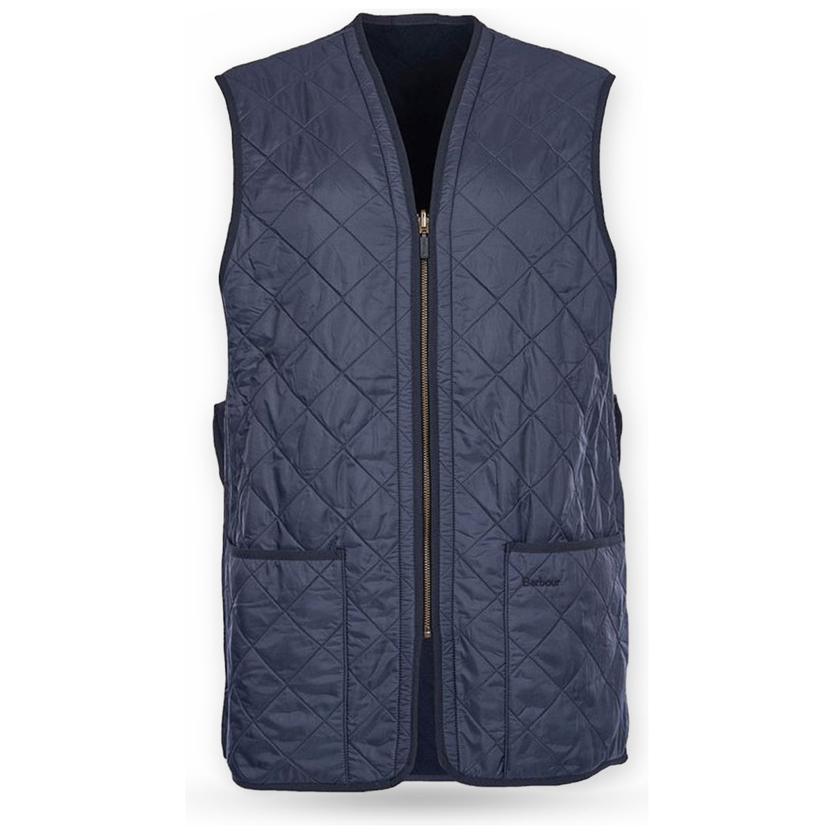 Gilet Uomo Barbour - Polarquilt Waistcoat Zip Liner - Blu