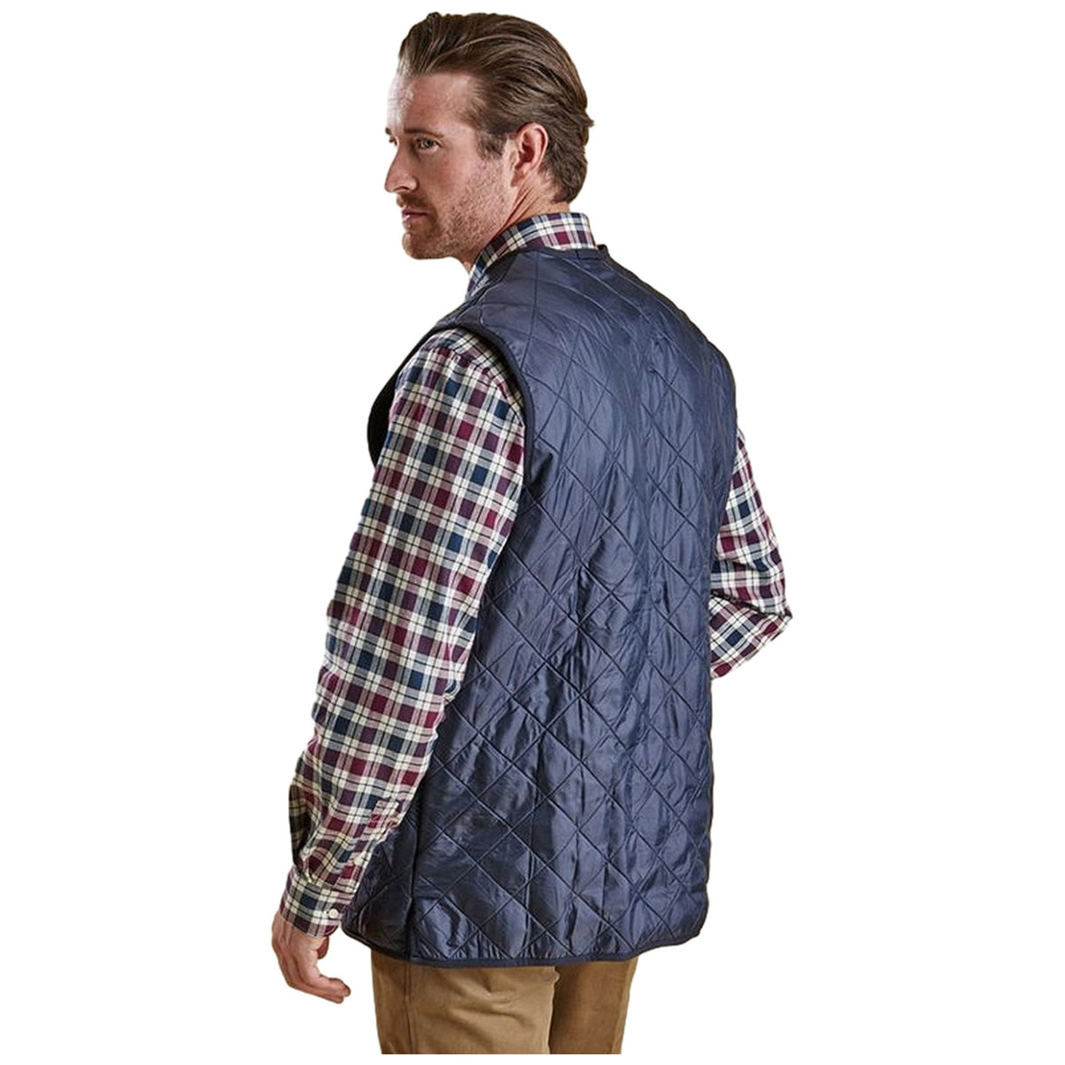 Gilet Uomo Barbour - Polarquilt Waistcoat Zip Liner - Blu