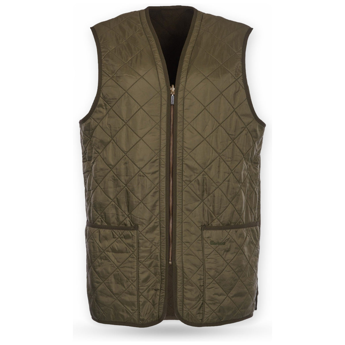 Gilet Uomo Barbour - Polarquilt Waistcoat Zip Liner - Verde