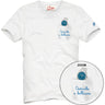 T-shirt Uomo Mc2 Saint Barth - Cotton T-Shirt With Front Pocket And Print - Bianco