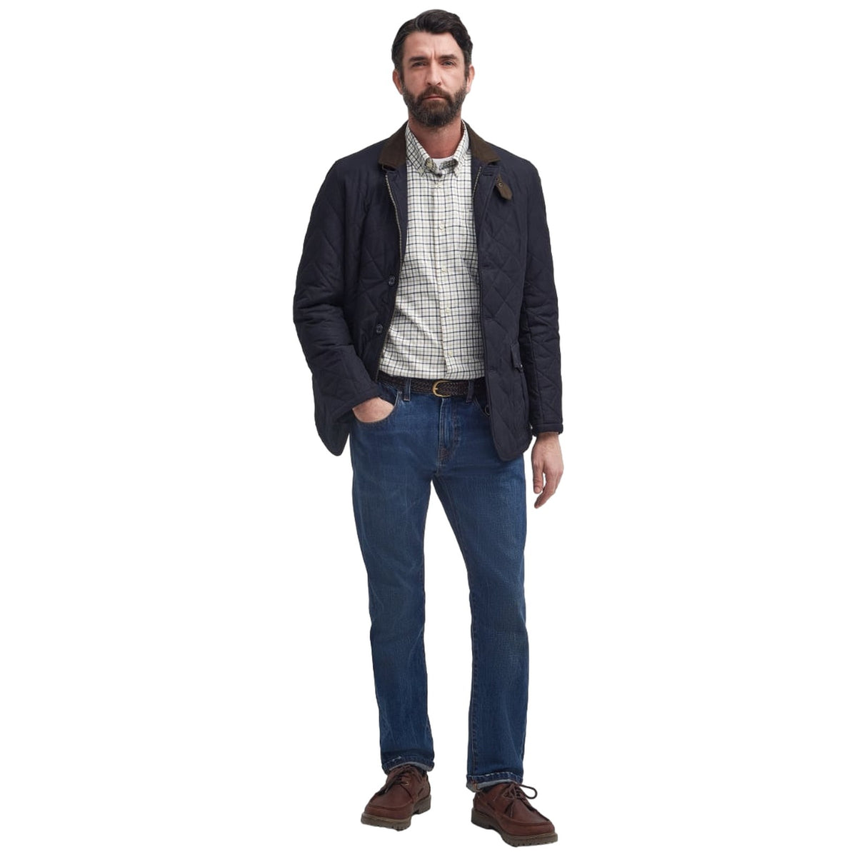 Giubbotti Uomo Barbour - Quilted Lutz - Blu