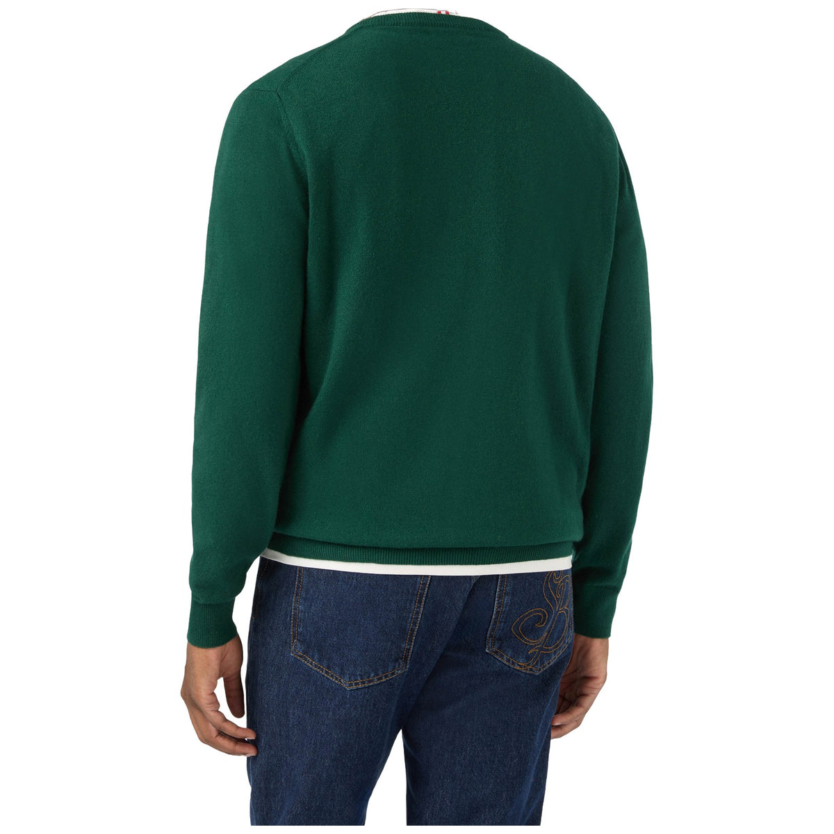 Maglioni Uomo Mc2 Saint Barth - Crew Neck Light Sweater Amica Chips Provate 51 - Verde