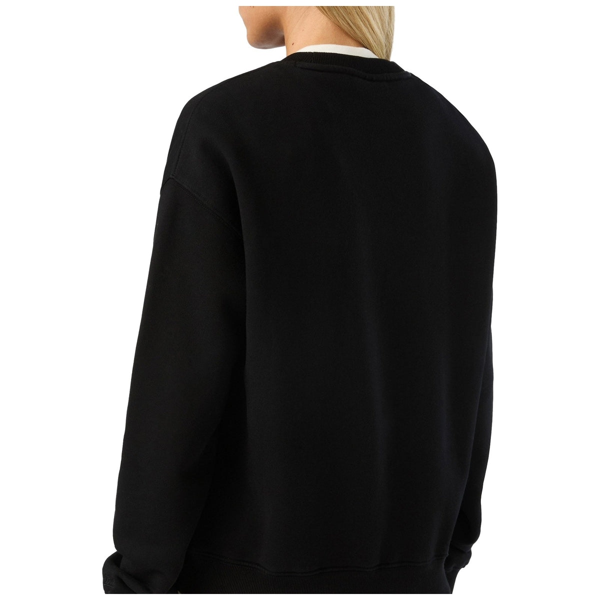 Felpe senza cappuccio Donna Mc2 Saint Barth - Roundneck Sweatshirt Pazzesca 00 Glitter - Nero