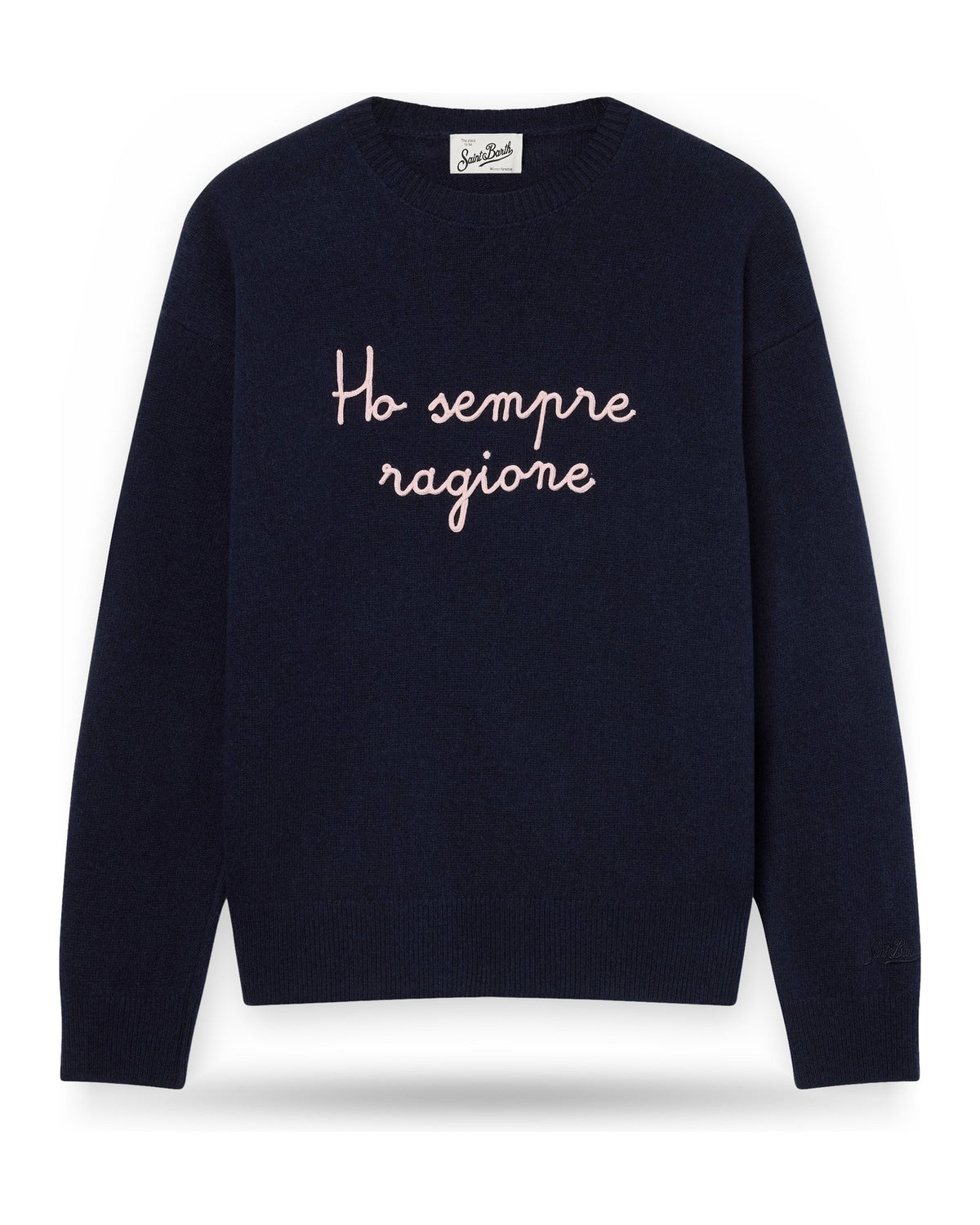 Maglioni Donna Mc2 Saint Barth - Crewneck Sweater Ho Sempre Ragione 61 Emb - Multicolore