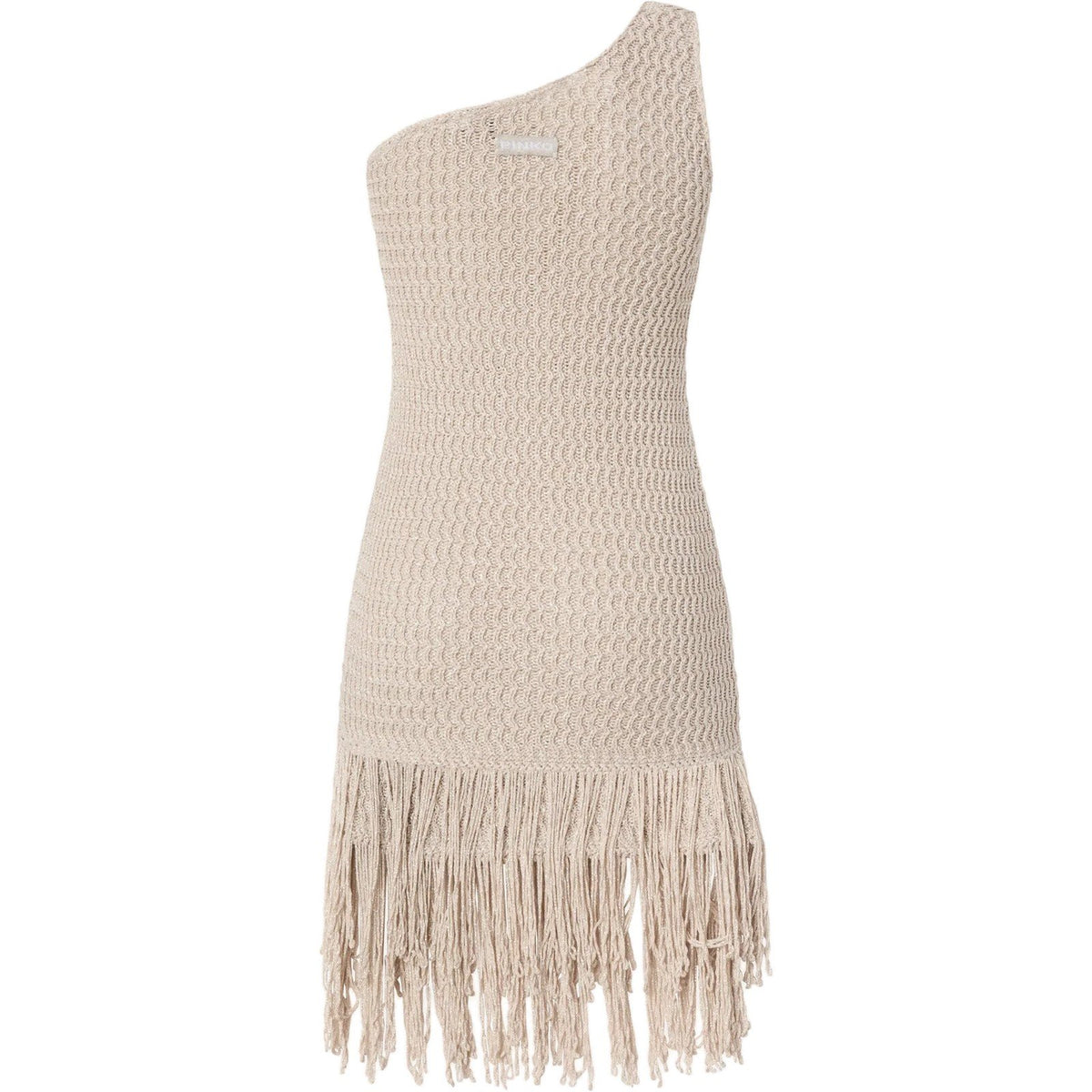Vestiti da sera e cerimonia Donna Pinko - Juniperos Abito Openwork Lurex - Beige