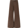 Pantaloni Donna Pinko - Winona Wide Leg Bull Slegato - Marrone
