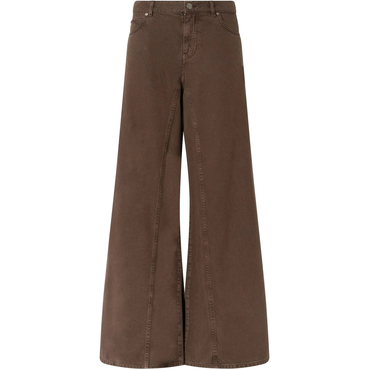 Pantaloni Donna Pinko - Winona Wide Leg Bull Slegato - Marrone