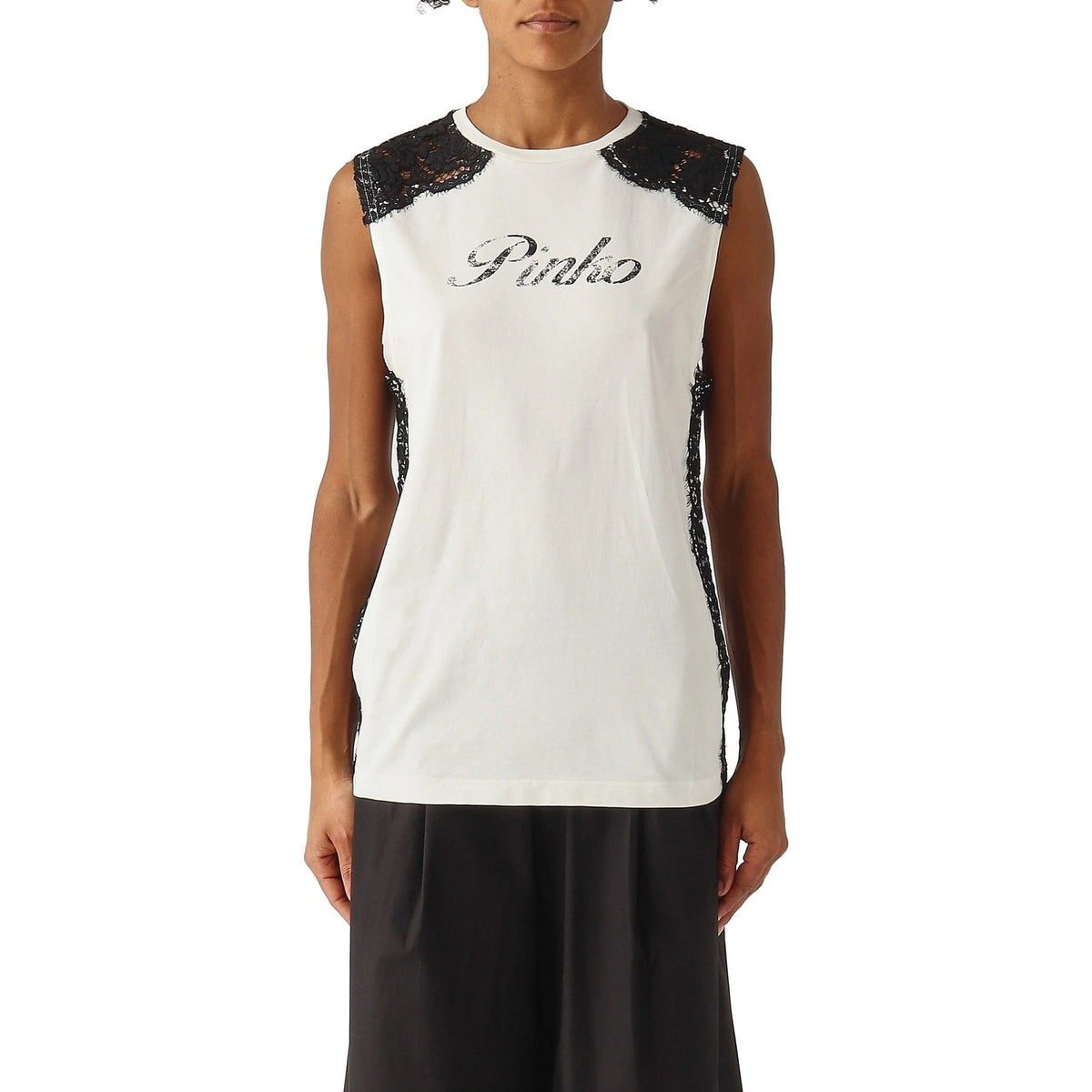 Vestiti da sera e cerimonia Donna Pinko - Dawn Maglia Jersey Vintage Con - Bianco