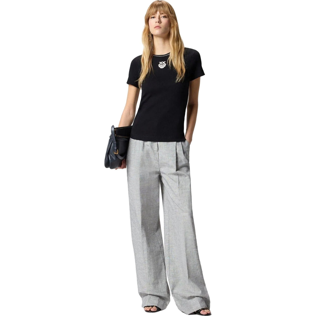 T-shirt Donna Pinko - Brugherio T-Shirt Costina Logo - Nero