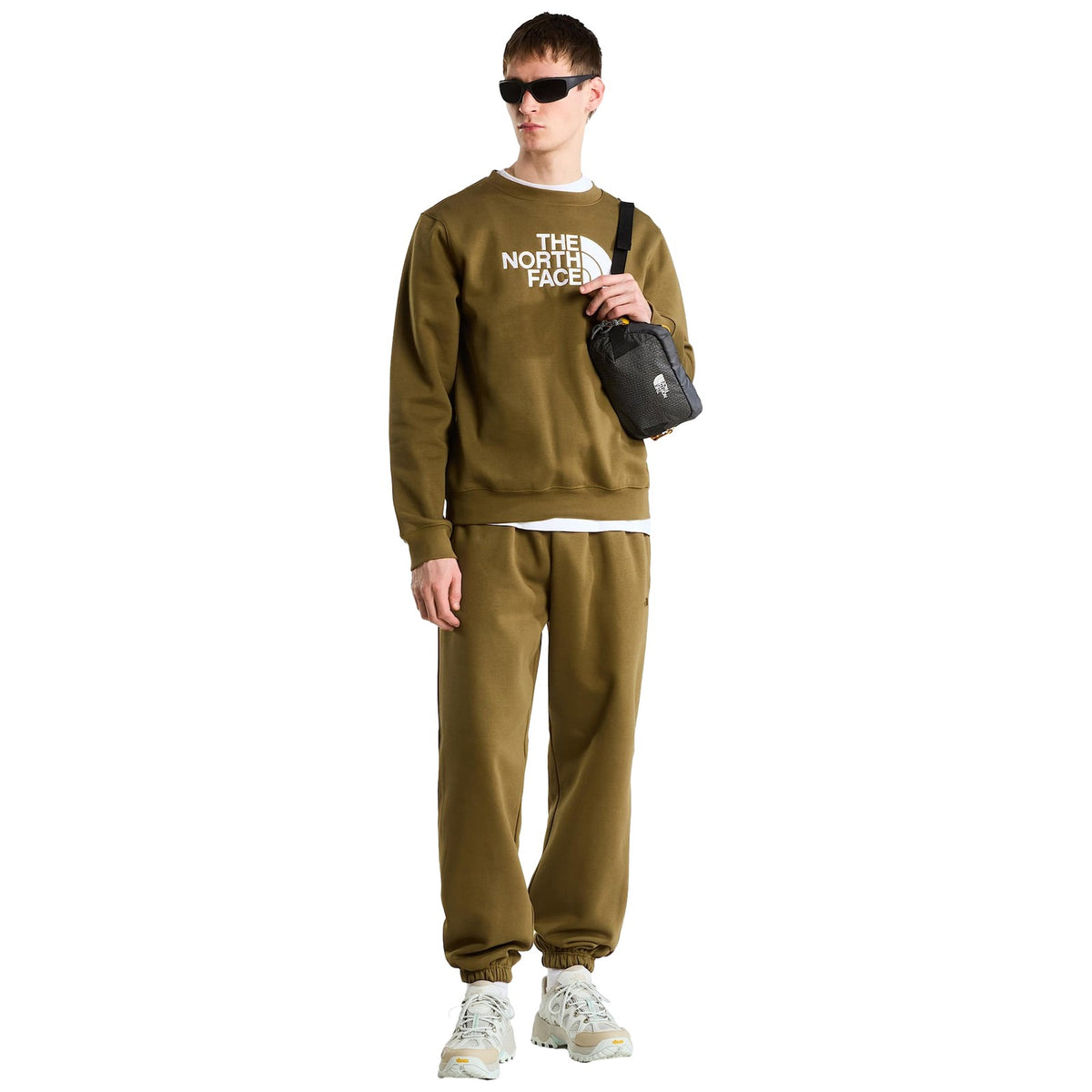 Felpe senza cappuccio Uomo The North Face - TNF Essential Drew Peak Regular Crew - Verde