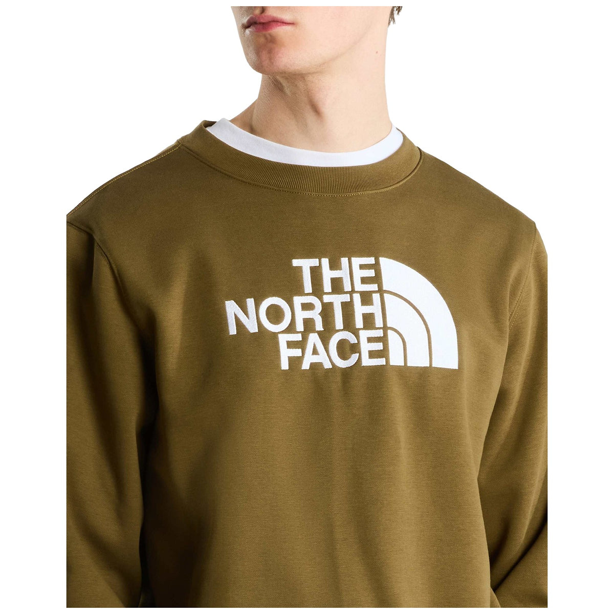 Felpe senza cappuccio Uomo The North Face - TNF Essential Drew Peak Regular Crew - Verde