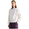 Felpe senza cappuccio Donna The North Face - TNF Essential Simple Dome Boxy OS Crew - Panna