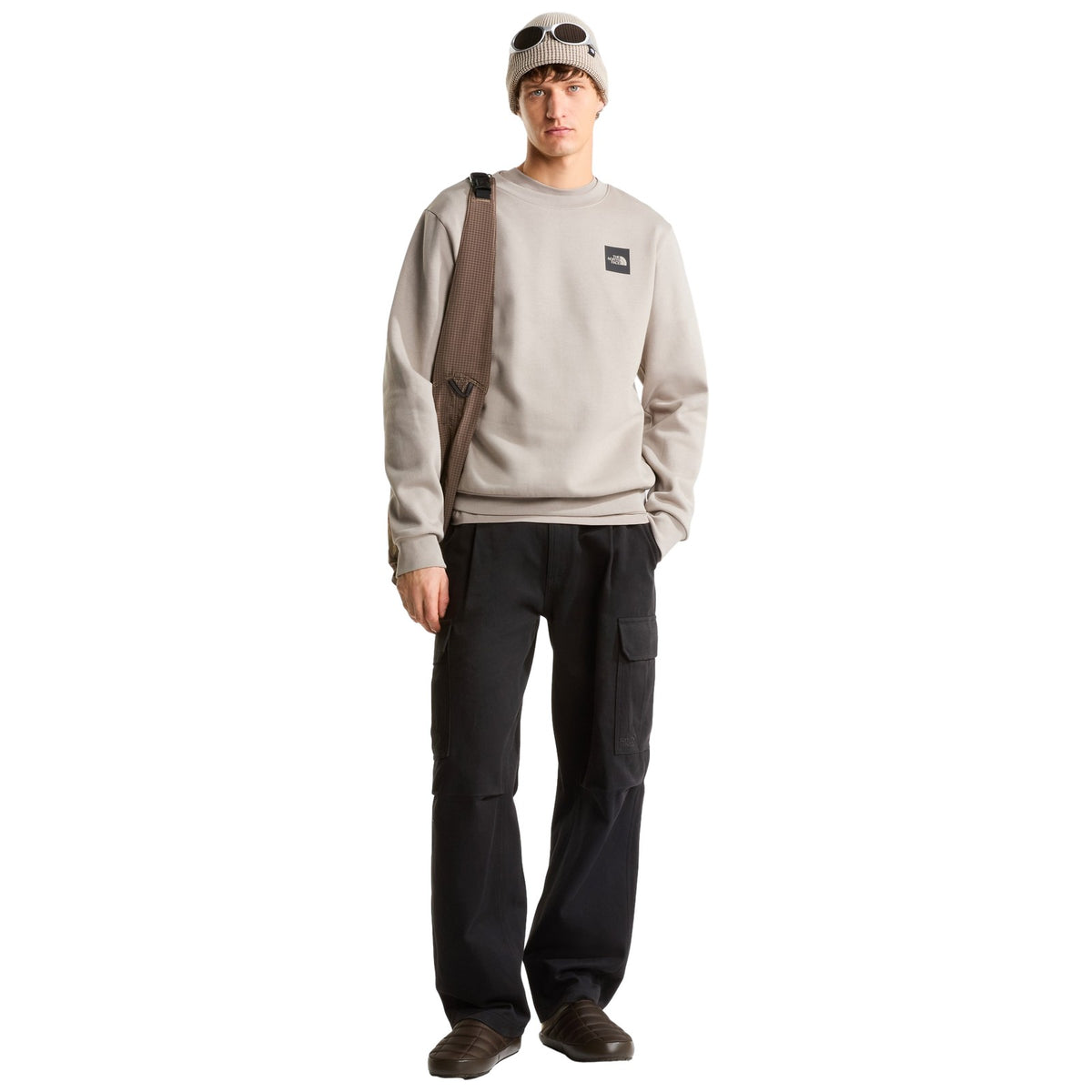 Felpe senza cappuccio Uomo The North Face - Box Half Dome Regular Crew - Grigio