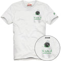 T-shirt Uomo Mc2 Saint Barth - Cotton T-Shirt With Front Pocket And Print - Bianco