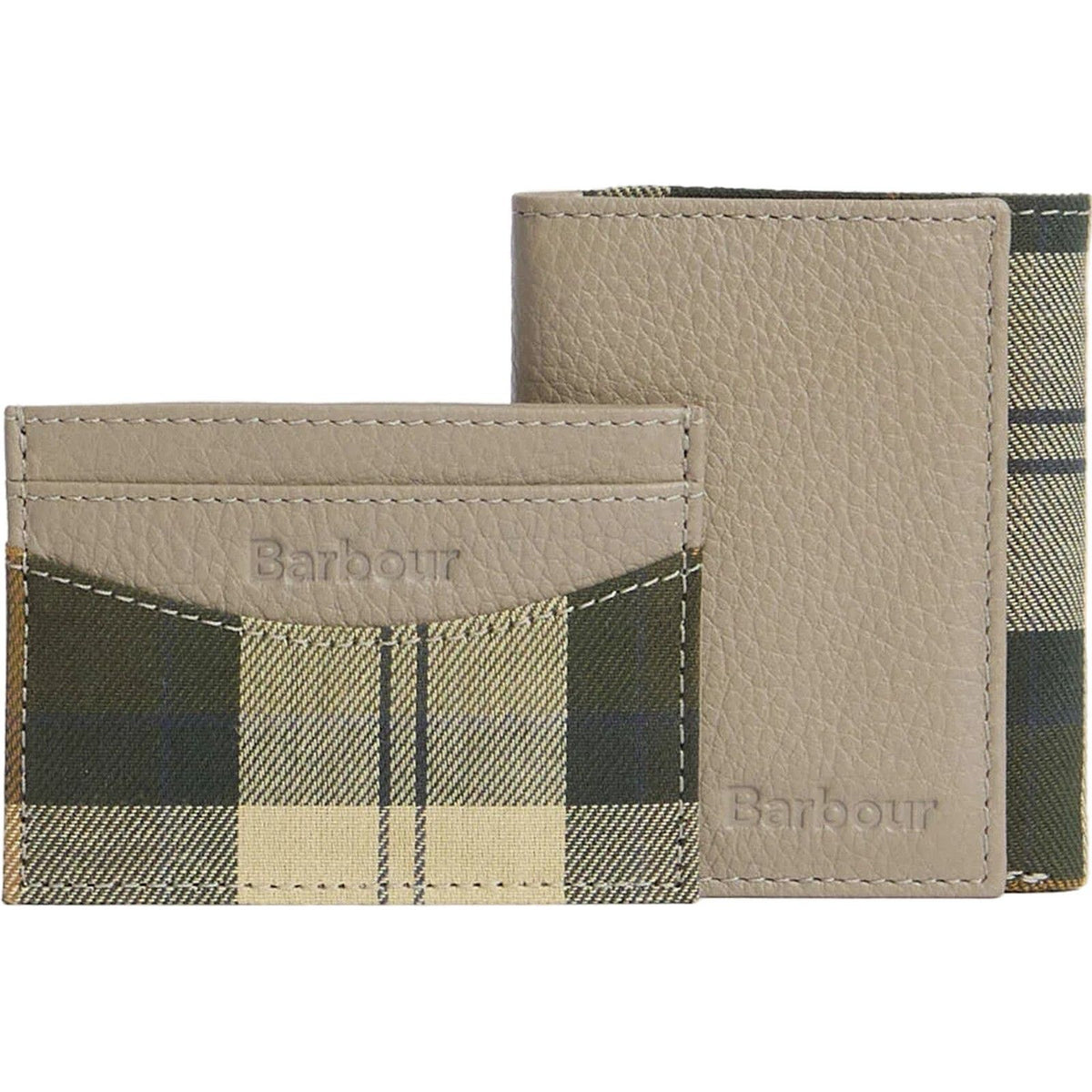 Portafogli Uomo Barbour - Cresswell Leather Trif - Grigio