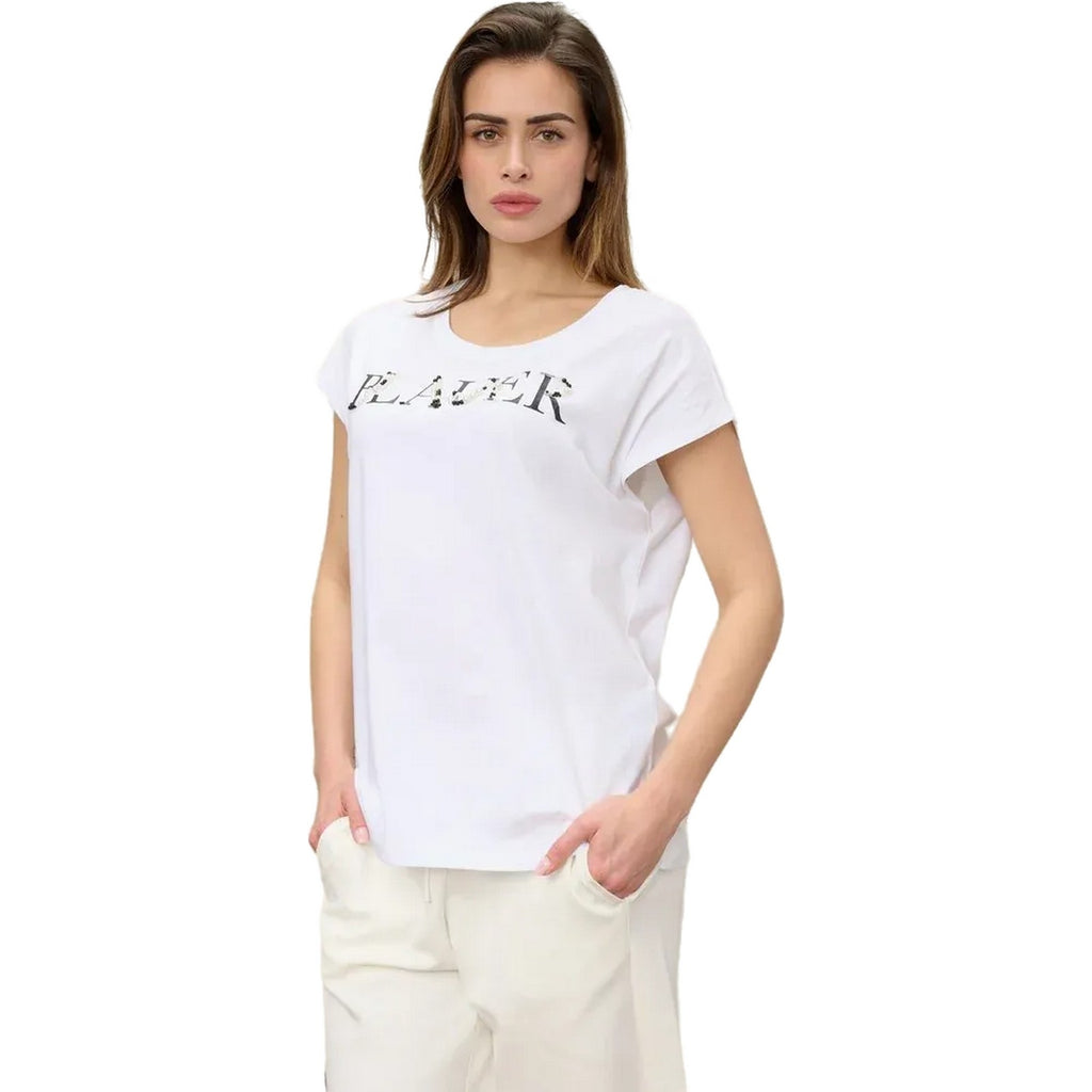T-shirt Donna Blauer - Mohawk - Bianco-Gianni Foti