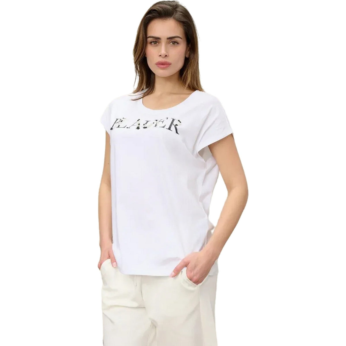 T-shirt Donna Blauer - Mohawk - Bianco-Gianni Foti