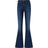 Pantaloni Donna Pinko - Flora Flare Power Stretch Blue - Blu