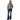 Pantaloni Donna Pinko - Flora Flare Power Stretch Blue - Blu