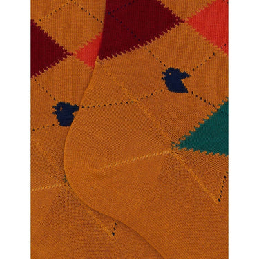 Calze Uomo Gallo - Uomo Lungo Co/Ea Fantasia Intarsia - Rosso
