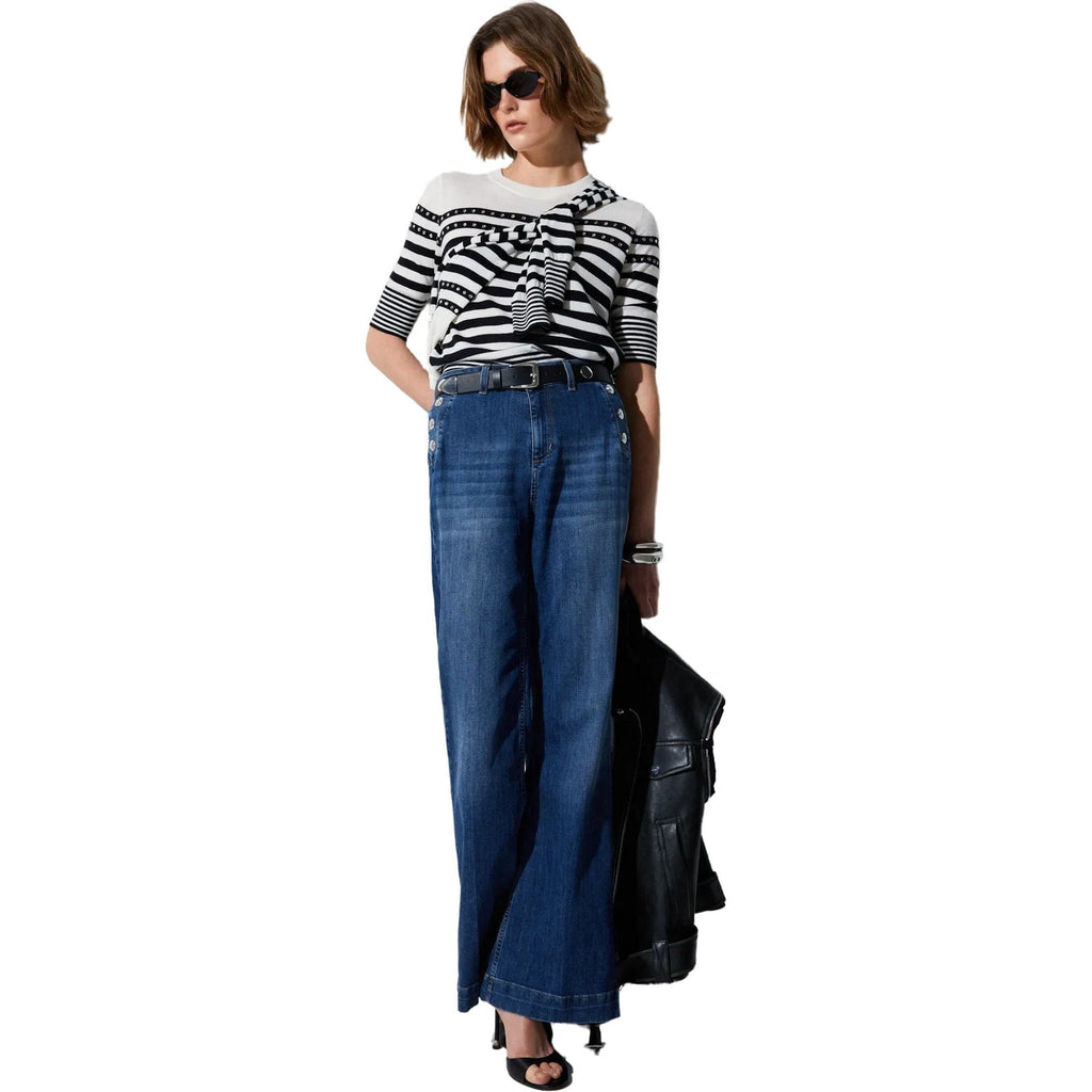Pantaloni Donna Liu Jo - Pantalone denim - Blu-Gianni Foti