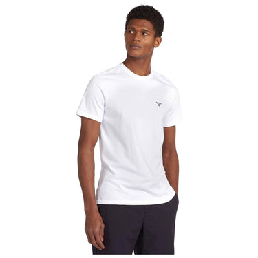 T-shirt Uomo Barbour - Essential Sports Tee - Bianco-Gianni Foti