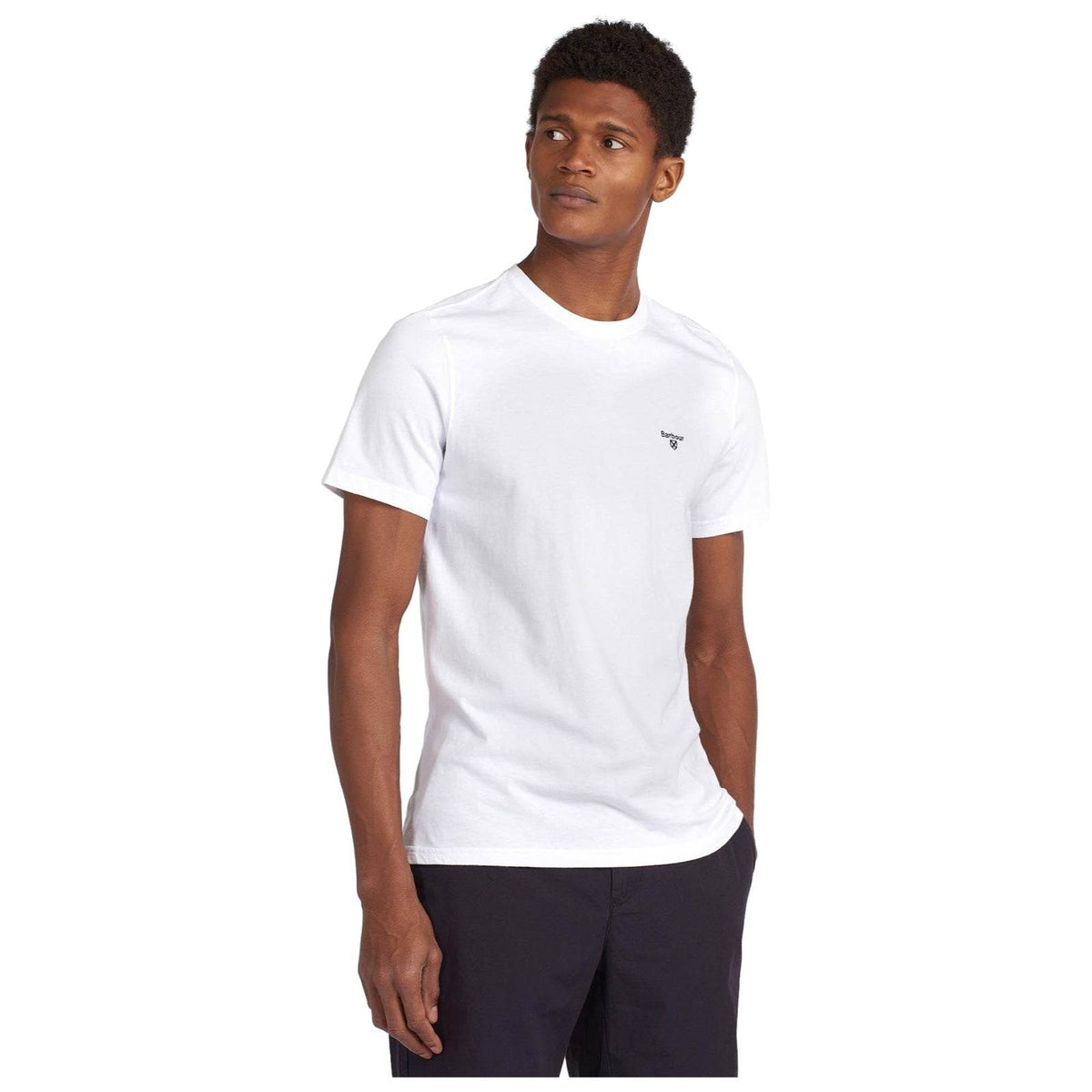 T-shirt Uomo Barbour - Essential Sports Tee - Bianco-Gianni Foti