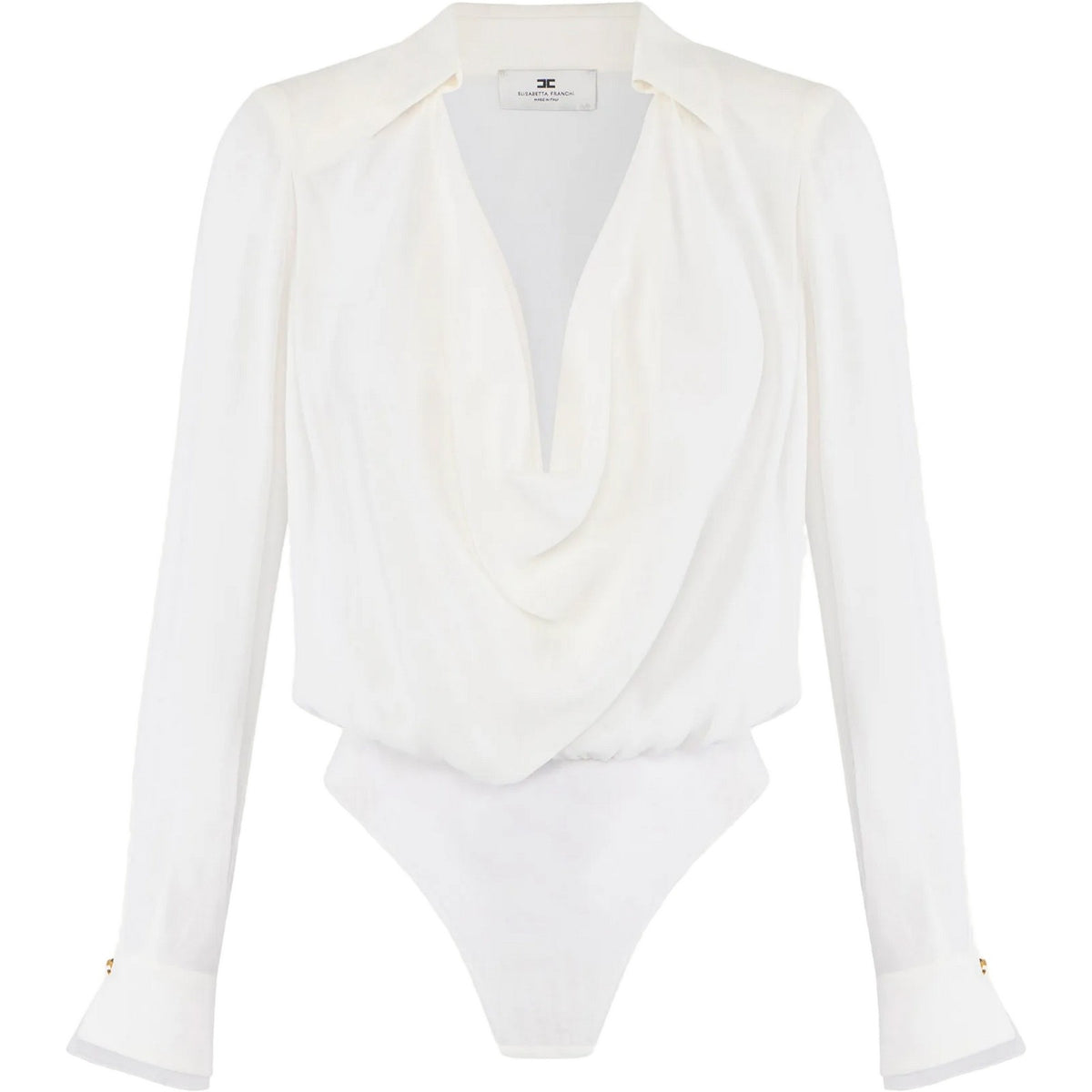 Camicie Donna Elisabetta Franchi - Camicia a body - Avorio
