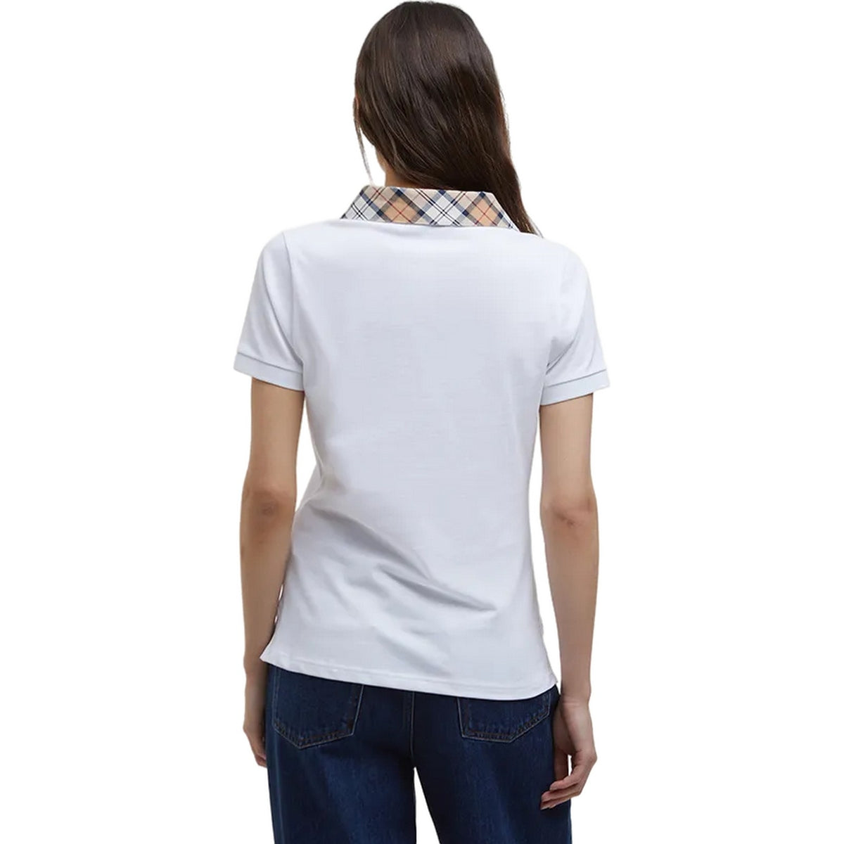 Polo Donna Barbour - Malvern Polo Shirt - Bianco-Gianni Foti